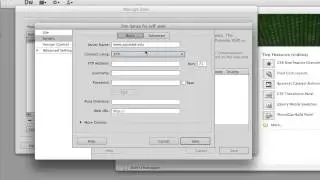 Setting Up a Site in Dreamweaver