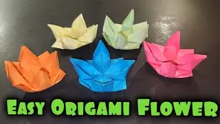 🔴 EASY To Make Origami Flower 🌷