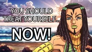 Ermes from Stone Ocean wants you to treat yourself NOW!
