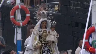 En directo la Embarcación de la Virgen del Carmen y San Telmo