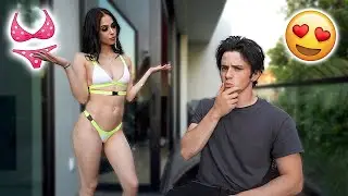 Rating my HOT Girlfriends Bikini's 1-10 (I said she looked BAD and she got MAD)