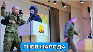 Police removed a SVO veteran from the podium: 