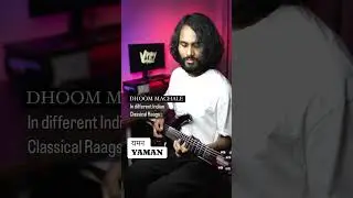 Dhoom Machale in different rags | #guitarshorts #guitarmusic #lovingguitar