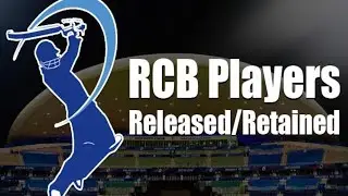 RCB Retained and Released Players For IPL 2022.