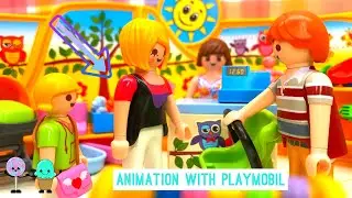STOP MOTION Animation With Playmobil for kids New Baby
