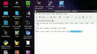 How to open any file using Terminal Linux