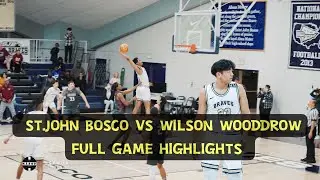KADE POSTERIZED THE DEFENDER | ST.JOHN BOSCO VS WILSON WOODDROW FULL GAME HIGHLIGHTS | NOV,22,2022