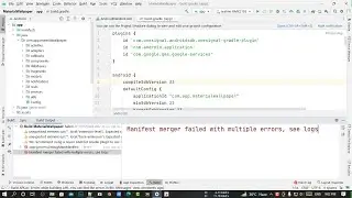 Fix Manifest Merger failed with multiple errors in Android Studio