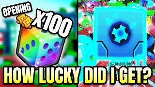 Opening x100 Mega Lucky Dice 2 in Pet Simulator 99 (Roblox)