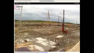 Монтаж башенного крана Potain MDT178. (Из архива) по скринам