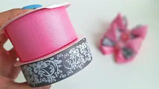 Бантики с принтом / Новый мастер класс