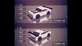 designing low poly car and tuning creation timelapse [UNITY 5]