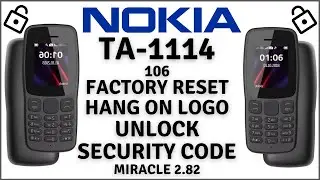 Nokia 106 TA-1114 Security Code Unlock,Factory Reset, Hang on Logo Done By Format Miracle 2.82