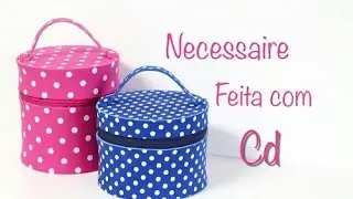 Necessaire feita com cds