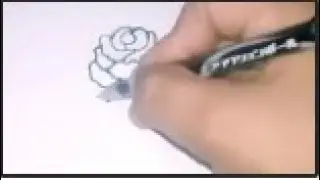 How to draw ROSE simple and easy | drawing skill