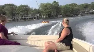 Sydney Tubing at Fort Meadow with Reno