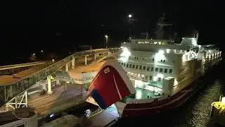 Аландские острова  Ночная швартовка