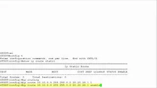 How to Configure the Static IP Route in Avaya ERS 4000 Switch Using CLI
