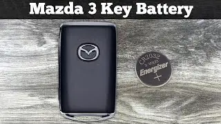 How To Replace 2019 - 2023 Mazda 3 Key Fob Battery - Change Replacement Mazda 3 Remote Batteries DIY