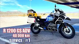 R1200GS ADV техобслуговування на 40000 km. maintenance, cardan shaft drive.