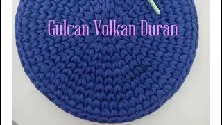 Penye ipten Yuvarlak taban yapımı (büyük boy taban)