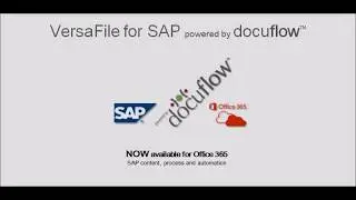 VersaFile docuflow SAP and Office 365 Vol 1