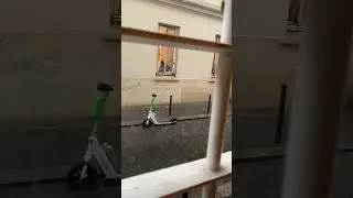 Paris Rain and Hail Storm in June