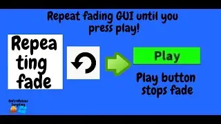 How to make a REPEATING FADE until you press play in Roblox Studio!