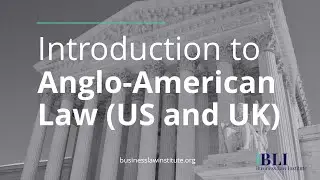 Introduction to Anglo-American Law (US and UK)