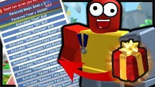 GIVING ONETT A PRESENT = *INSANE* FREE REWARDS! | Roblox Bee Swarm Simulator