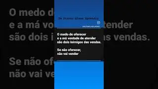 Você tem Medo de receber um não quando oferece algo ?!