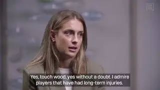 Alexia Putellas talking about  injuries