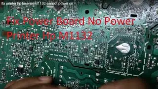 HP LaserJet Pro M1132 cannot power on repair