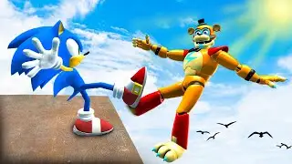 GMOD • Sonic Vs FNAF • Legendary Ragdolls [Jumping, Slides]
