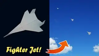 Paper Plane Jet Fighter Easy - How to Make a Paper Jet Plane That Flies Far