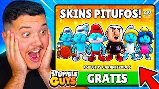 CONSIGUE GRATIS TODAS las NUEVAS SKINS de PITUFOS en STUMBLE GUYS!