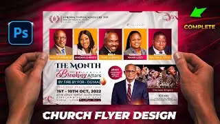 How to design a church flyer for creatives and self learners - PHOTOSHOP TUTORIAL