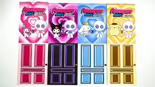 ☁️Paper diy☁️ Sanrio Edition Powerpuff Girls Outfit Blind Bag ASMR /Kuromi/Mymelody/Cinnamoroll
