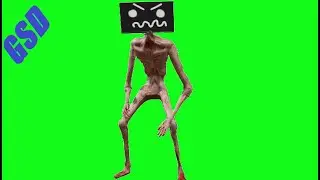 Siren Head Flat Screen TV Head Green Screens | Trevor Henderson Fan Made