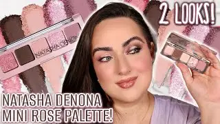 NATASHA DENONA MINI ROSE PALETTE REVIEW + 2 LOOKS & COMPARISONS!