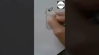 easy parrot drawing #shorts #shortsfeed #youtubeshorts #drawing #art