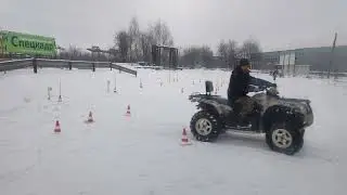 Последовательность упражнений кат. А1 на квадроцикле