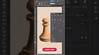 Create 3D Chess In Illustrator | #illustrator #shorts #3d
