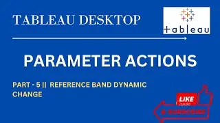 How to use parameter actions in Tableau to change reference band dynamically