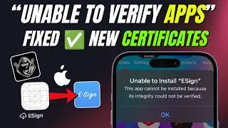 Unable to Verify App on iOS/iPad? 🔥 ESign & KSign New Working Certificate 2026