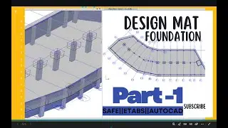 Mat foundation design||Import from autocad & Etabs||part 1