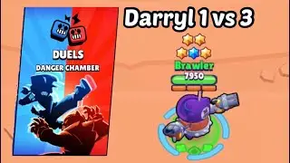 Darryl Duel (1 Vs 3) Brawl Stars Duel