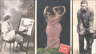The Freak Show and Vintage Postcards