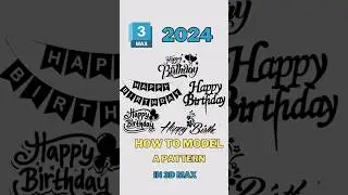 How to model a pattern in 3d's max🤔 