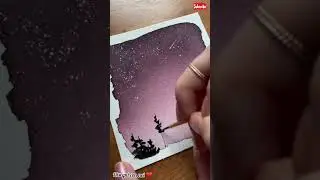 come disegnare il tramonto con gli acquerelli/how to draw the sunset with watercolors #disegnifacili